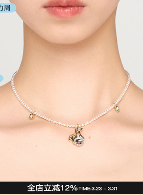 Blingkolio不另可 2026早春新款马年小马珍珠项链精致饰品M星店