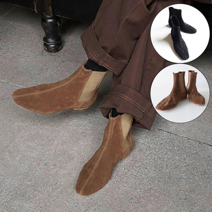 切尔西靴平底袜靴短靴百 2025新款 现货homework atelier