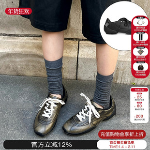 DYMONLATRY 25春夏新款流线型足球薄底鞋系带运动休闲鞋百搭M星店