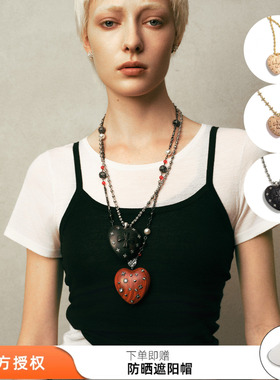 tokokkino繁星爱心木头项链