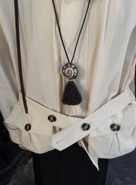 hot holy heart 25秋冬新款猫眼贝壳马毛项链M星店