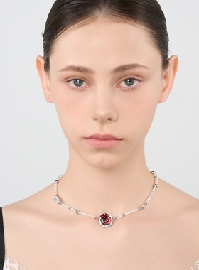 1Blingkolio不另可草莓樱桃盘子项链