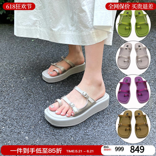 AFFLATUS3真丝鞋面凉鞋拖鞋M星店