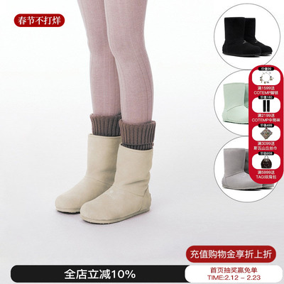 TRAPARWAVES加绒可翻折雪地靴