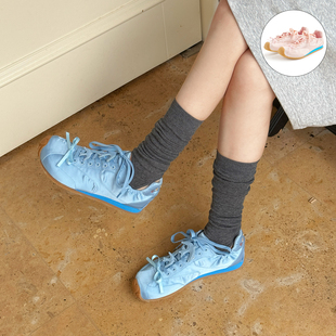 BEHAVIORGO 百搭德训鞋 25秋冬新款 绸面休闲鞋 运动芭蕾鞋 EMPTY