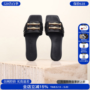 nomorelie直述纯色平底拖鞋