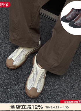 neblit 26新款经典赛车拖鞋懒人一脚蹬休闲鞋透气舒适鞋子