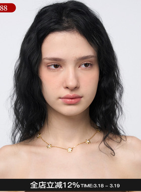 Blingkolio不另可 26新款钩针小花项链百搭锁骨链M星店