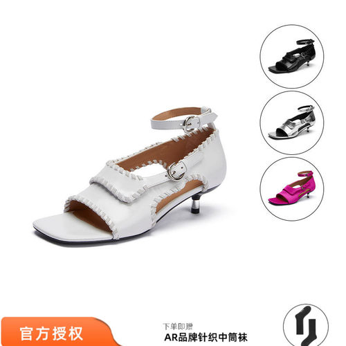 COTEMP牛皮方头高跟鞋M星店