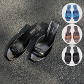 现货AFFLATUS3 女 复古动物纹拖鞋 2025新款 Martini小猫跟凉鞋