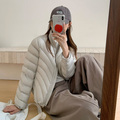 95绒韩系立领小个子排骨羽绒服女