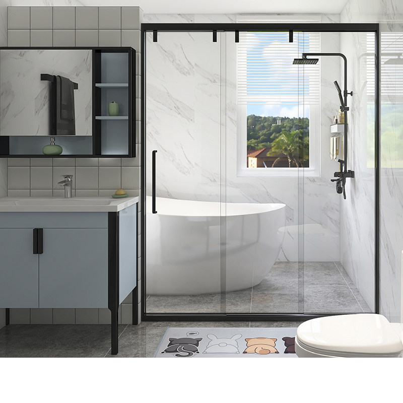 Fuerth linkage Shower Room partition Font Wet and dry separate Sliding door Integrated Glass Bathroom Shower Roomin the Decoration main material , Toiletries , Shower Room , Shower Room  category - from Buy2taobao.com to provide professional Taobao agent buy service