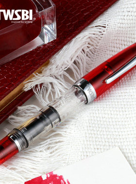 TWSBI三文堂 钻石580mini【全红星星限量版】短杆活塞钢笔 迷你便携设计 教师节/毕业纪念高档礼物