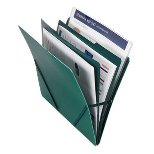 KingJim锦宫SAND IT A4三明治收纳夹进口文件袋卡片收纳夹 名片夹锦宫三弹力绑带 卡片