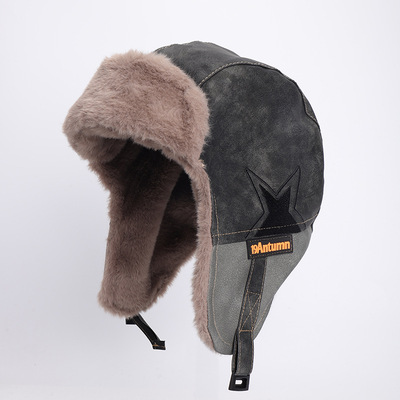 雷锋帽男女冬季加绒加厚保暖骑行护耳帽东北户外防风滑雪飞行员帽