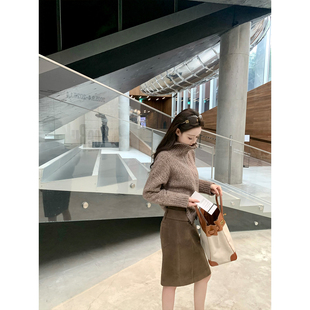 纯羊毛毛衣外套 2025aw GYOKUU 乌木拿铁