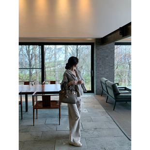 灰咖色牛仔直筒长裤 2025aw 百搭天花板 GYOKUU