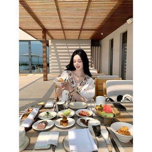 宽松衬衫 GYOKUU 白色刺绣5分袖 2025aw 马德里