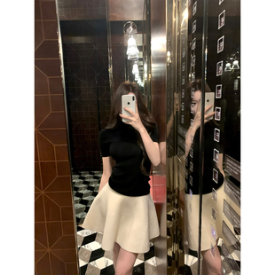 GYOKUU 【里约艺术】2026ss 春季奶白色针织半身裙