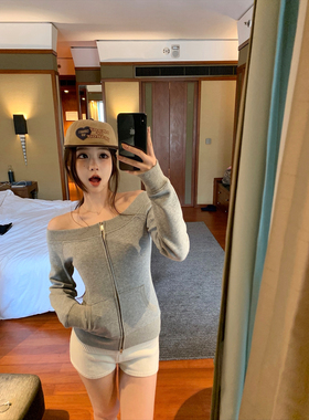 GYOKUU【舒适day】2026ss 灰色空气层露肩上衣