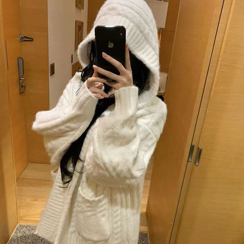 GYOKUU 北欧游记 面包店的奶白色针织连帽毛衣外套,女装/女士精品,毛衣,淘宝优惠券,粉丝福利购,淘宝优惠卷