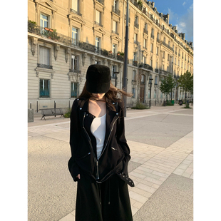 黑色多拉链金属扣垂感针织外套 2025aw GYOKUU 都市浅行