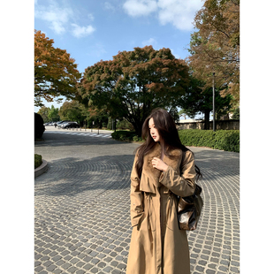 驼色可拆卸水貂毛领95白鹅绒大衣 2025aw GYOKUU 古早千金