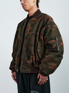 SWFI远东 25A/W 美式短款刺绣飞行夹克MA1加厚棉服迷彩BOMBER外套