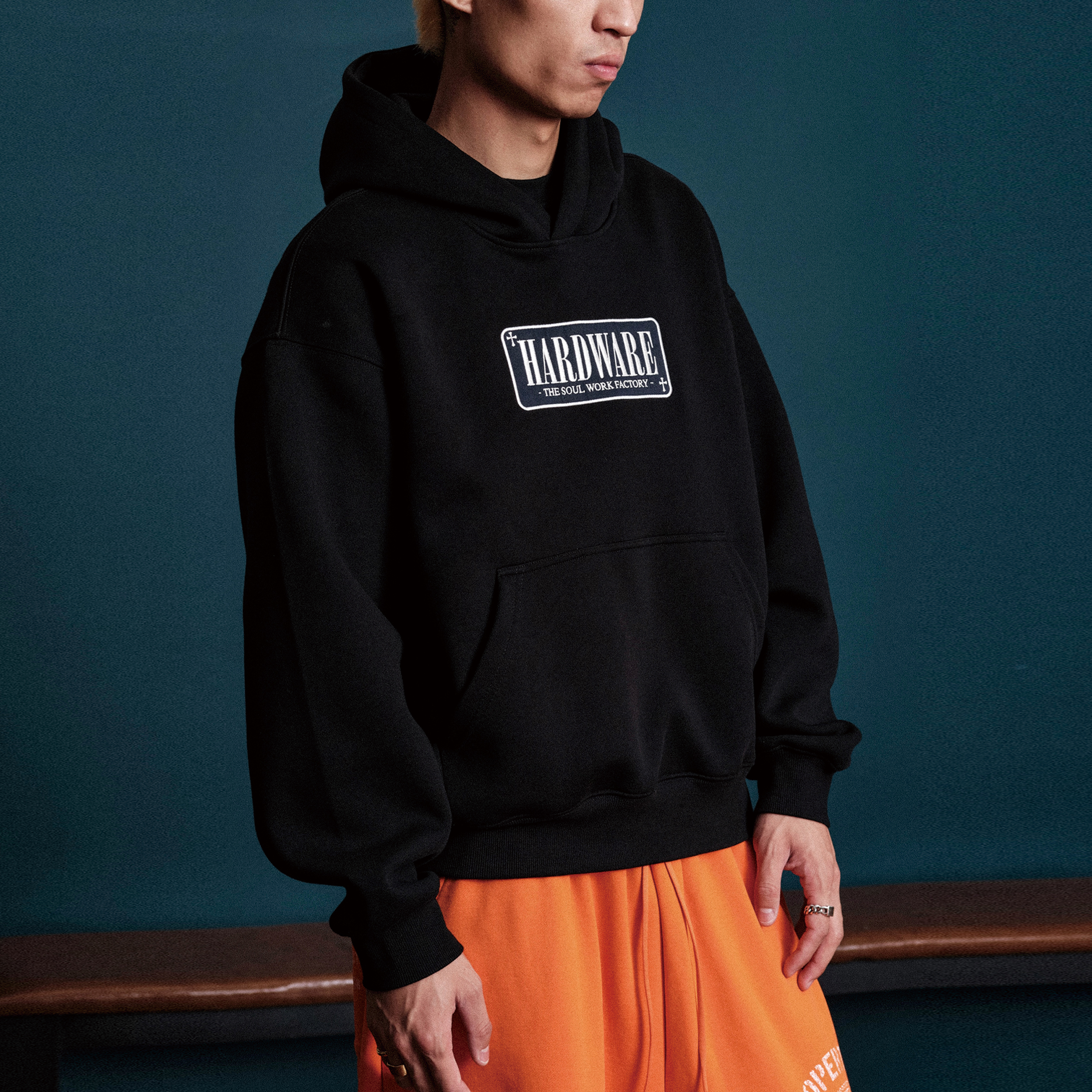 美式重磅加厚BOXY短宽卫衣帽衫