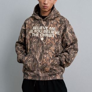 型纯棉大树迷彩连帽卫衣帽衫 SWFI远东 重磅BOXY短宽版 美式 25AW