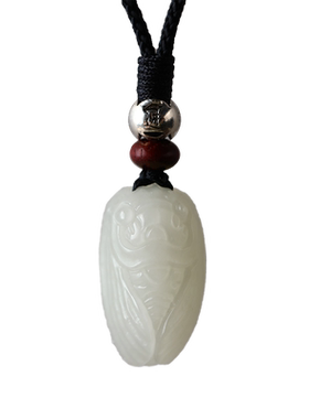 和田玉一鸣惊人知了玉蝉吊坠