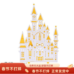 网红亚克力双层大城堡蛋糕装饰插件女生公主生日蛋糕摩天轮插件