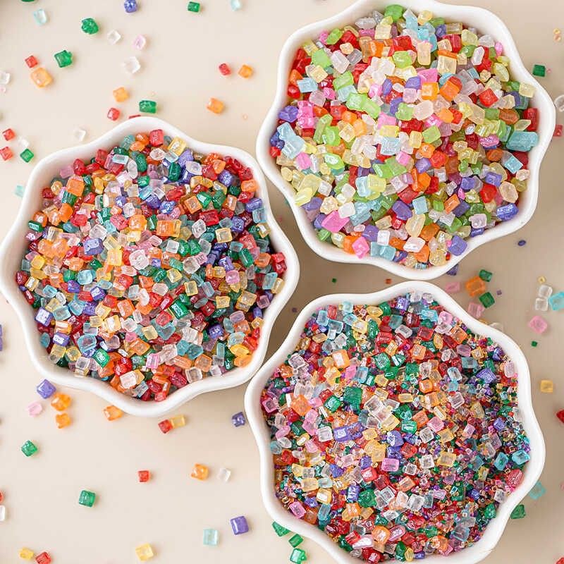 网红彩砂糖水晶糖生日蛋糕装饰品点缀珍珠钻石糖彩色糖珠烘焙装扮,节庆用品/礼品,节日装扮用品,淘宝优惠券,粉丝福利购,淘宝优惠卷