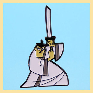 武士杰克胸针冒险动画电视连续剧灵感徽章个性文艺背包配饰小别针