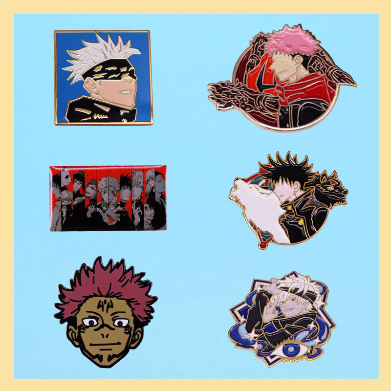 咒术卡通风日本超级动漫潮流珐琅