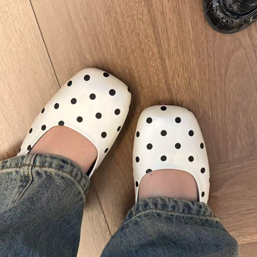 法式复古浅口单鞋女芭蕾舞鞋通勤