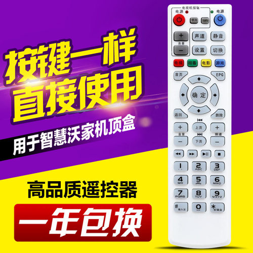 适用中国联通 智慧沃家杰赛网络机顶盒S65 S61 DC5000电视遥控器