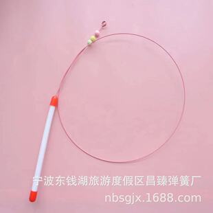猫玩具伸缩杆钢丝杆弹簧木柄各种逗猫棒杆套装组合逗猫杆工厂现货
