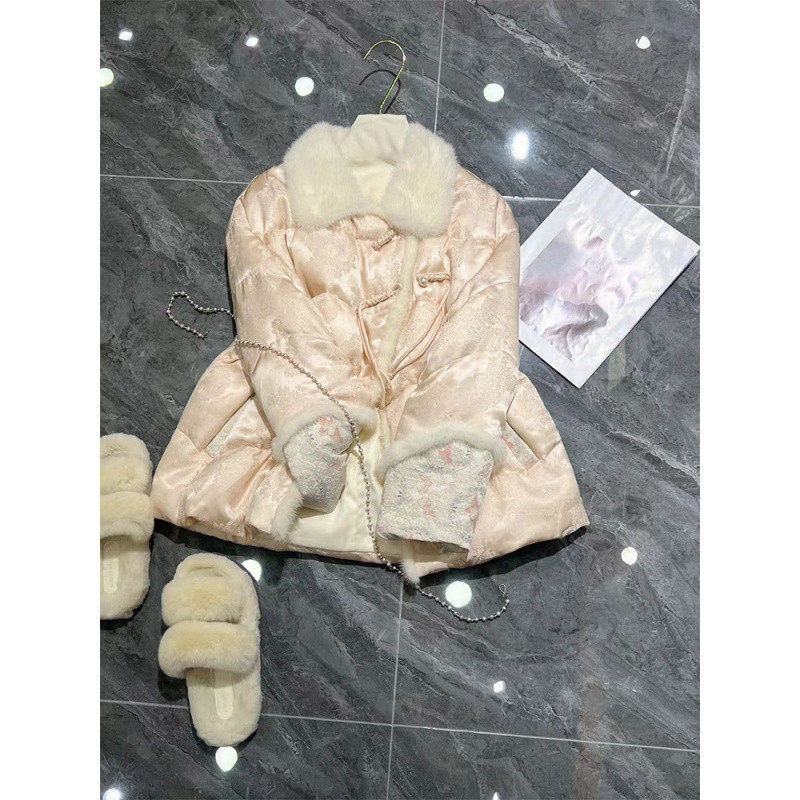 D6C新中式国风棉衣冬季新款今年流行高级感时尚洋气轻熟粉色盘扣,女装/女士精品,大码棉服,淘宝优惠券,粉丝福利购,淘宝优惠卷