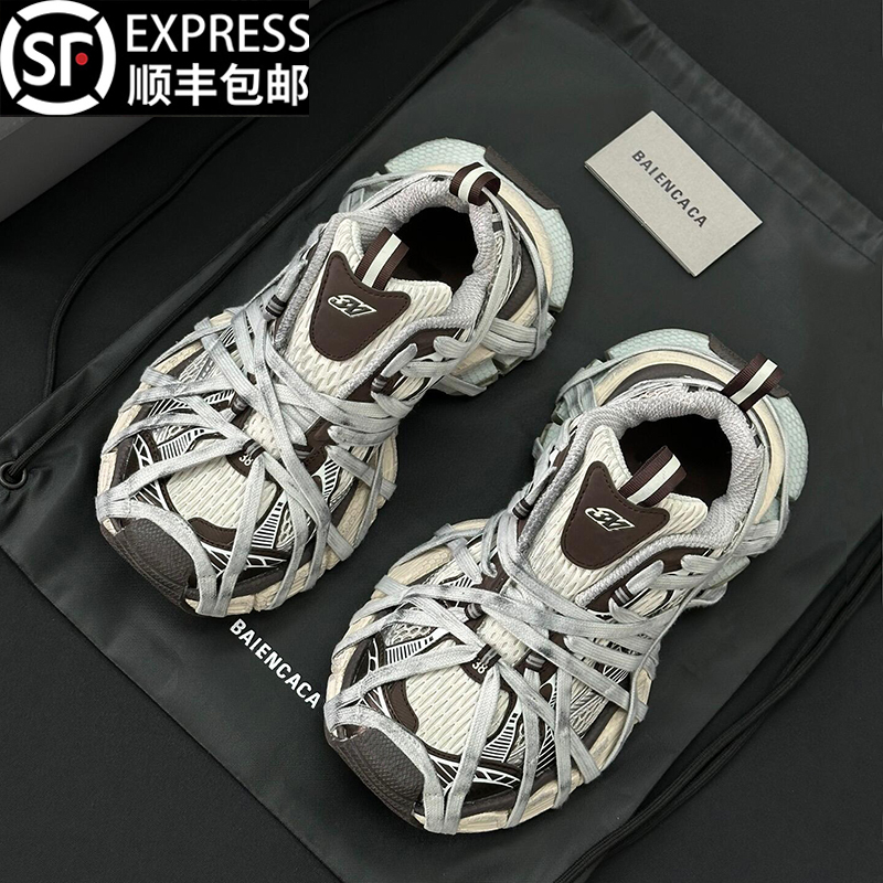 蜘蛛侠绑带巴黎3xl老爹鞋