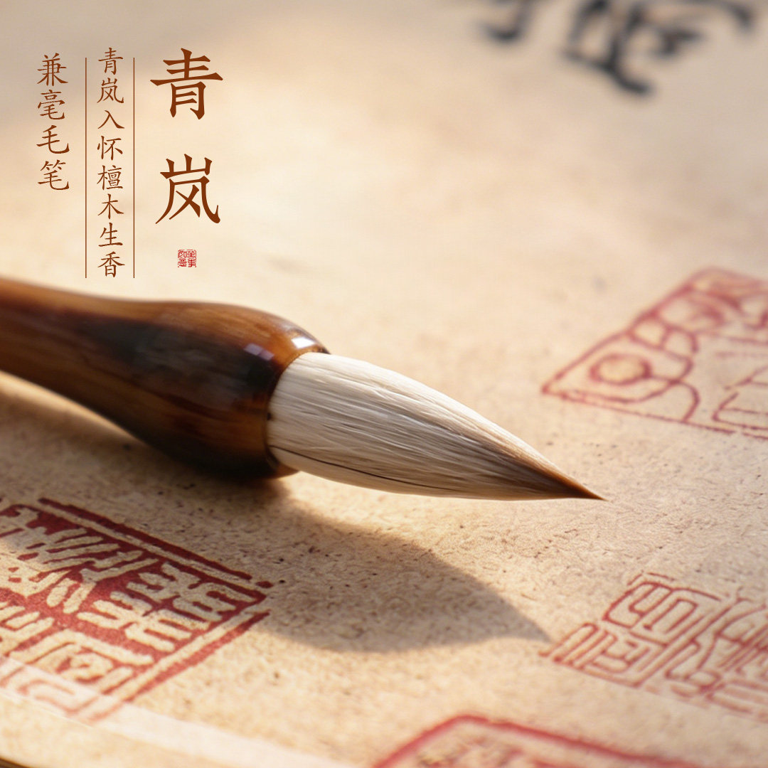 曹一阁兼毫毛笔书法专用文房四宝套装初学者专业初学儿童毛笔字国画书法练字大中小楷书行书隶书专业软笔入门
