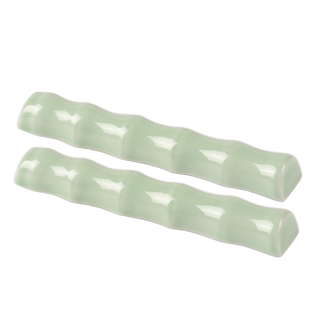 曹一阁青瓷镇纸镇尺笔搁创意陶瓷笔山仿古玉石毛笔架文房四宝初学者学生成人书法压纸压书国画用品文房小摆件