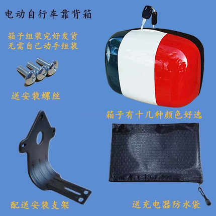 电动车后备箱通用雅迪爱玛台铃绿源小型储物靠背电瓶自行车后尾箱