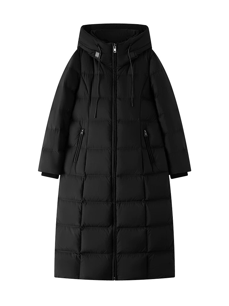 INSUN恩裳专选2025冬季立领显瘦长款羽绒服9C65508870.3980换