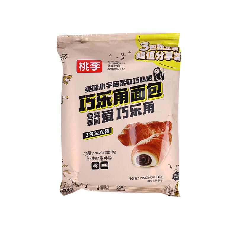 桃李巧克力角面包独立装0反式脂图片