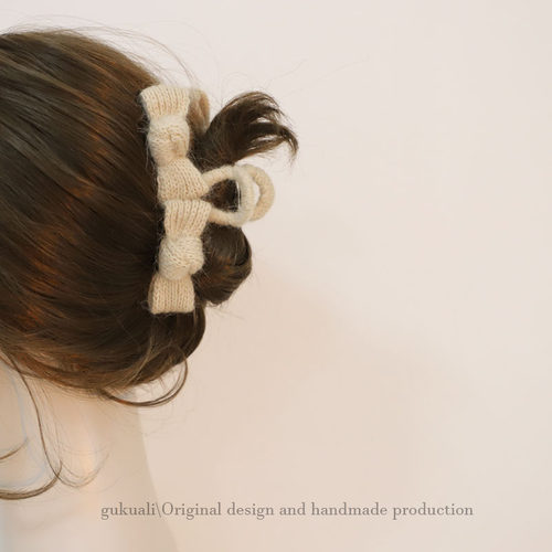 鲨鱼夹冬季毛绒小众发饰