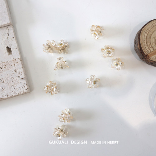 GUKUALI珍珠花朵抓夹