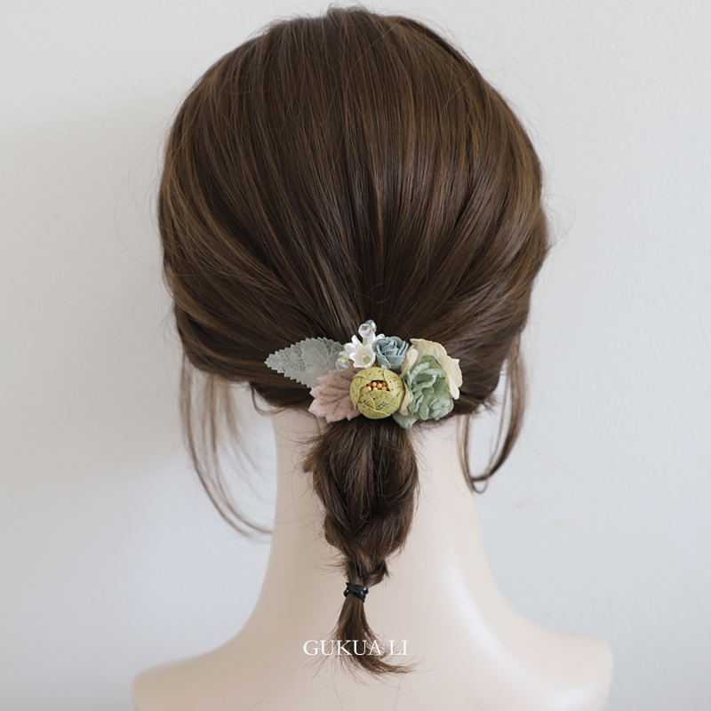 GUKUALI原创花朵鸭嘴夹
