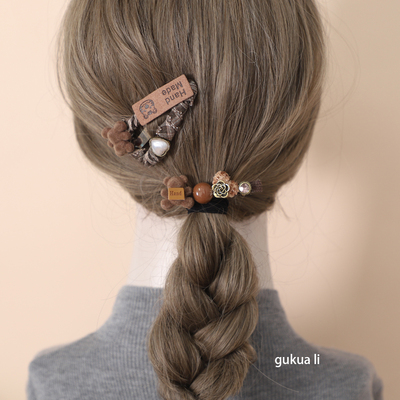 原创设计小熊三角bb夹