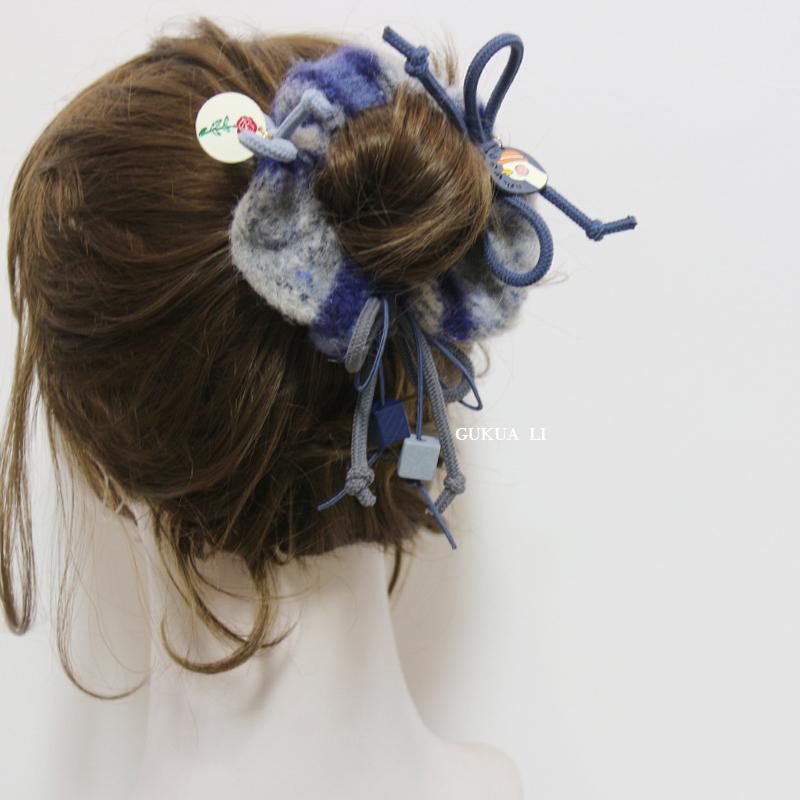 GUKUALI毛绒大肠发圈甜妹新款